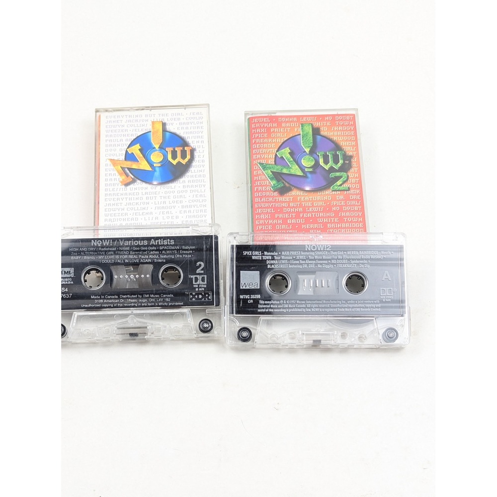 Now! Vol. 1 & Now! 2 Cassette Lot 90s Pop Hits Radiohead Spice Girls Shaggy‎ - Picture 4 of 4